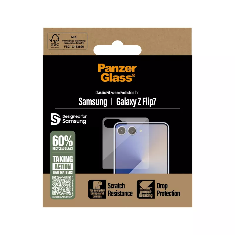 PanzerGlass ® Ochrona ekranu Samsung Galaxy Z Flip7 | Classic Fit