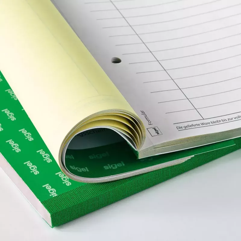 Formularz biznesowy Sigel SD001 zielony A5 80 arkuszy