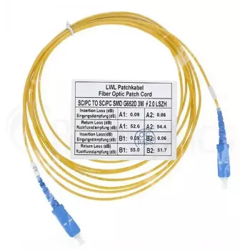 Kabel światłowodowy BlueOptics SFP2222BU20MK SC G.657.A1 20 m Niebieski