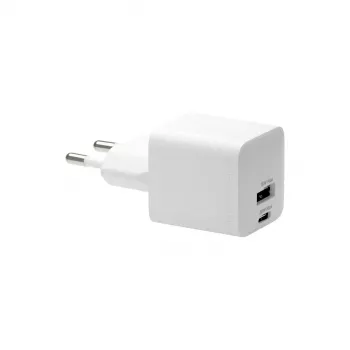 Ładowarka sieciowa USB-C 30W + USB-A 18W d bramante — model CH18EUWH7082, Biały, AC 110–240V