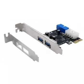 EXSYS EX-11049 Wewnętrzny adapter USB 3.2 Gen 1 PCIe Czarny Srebrny