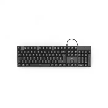 Hama MKC-650 klawiatura Biurowa USB QWERTZ Niemiecki Antracyt, Czarny