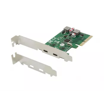 Karta PCIe Conceptronic EMRICK 2-Port USB 3.2 Gen 2 Type-C, samozasilająca się