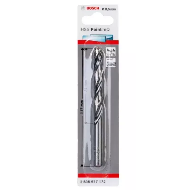 Wiertło kręte Bosch HSS PointTeQ 8,5 mm