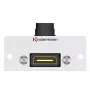 Gniazdo HDMI Kindermann 90° szaro-czarne