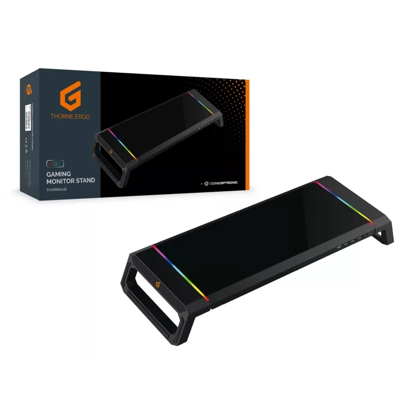 Conceptronic THORNE ERGO podstawa pod monitor gamingowy, wolnostojąca, 10 kg, czarna