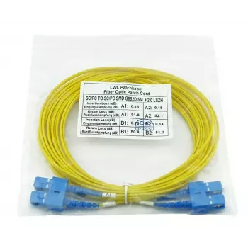 BlueOptics SFP3232BU3MK InfiniBand kabel światłowodowy 3 m SC Żółty