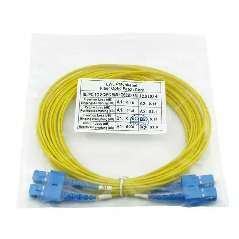 BlueOptics SFP3232BU3MK InfiniBand kabel światłowodowy 3 m SC Żółty