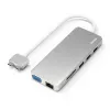 Hama 00200133 stacja dokująca/replikator portów do laptopa USB 3.2 Gen 1 (3.1 Gen 1) Type-C Srebrny, Biały