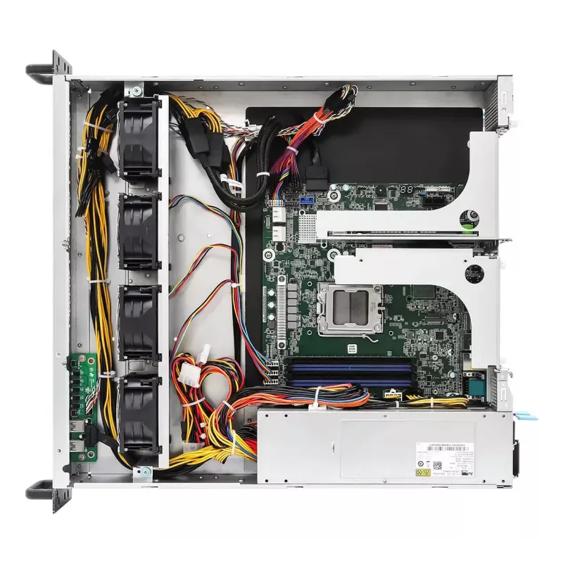 Serwer barebone ASRock 2U1G-B650 rack 2U, chipset AMD B650, LGA 1718, 2×2,5-calowe zatoki, zasilacz 1000W, DDR5, Aspeed AST2600, 5×USB-A, Gigabit Ethernet