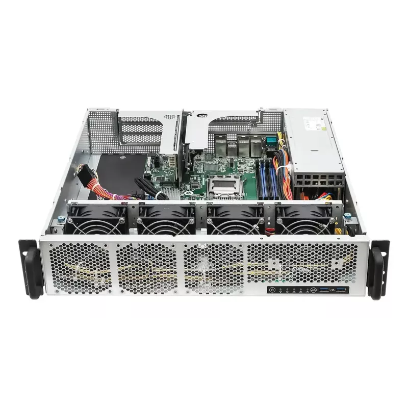 Serwer barebone ASRock 2U1G-B650 rack 2U, chipset AMD B650, LGA 1718, 2×2,5-calowe zatoki, zasilacz 1000W, DDR5, Aspeed AST2600, 5×USB-A, Gigabit Ethernet