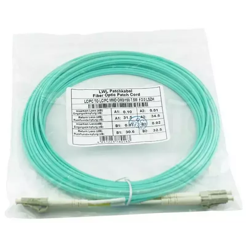 Kabel światłowodowy BlueOptics 050502T512000003M 3m 2x LC LC/APC Zielony