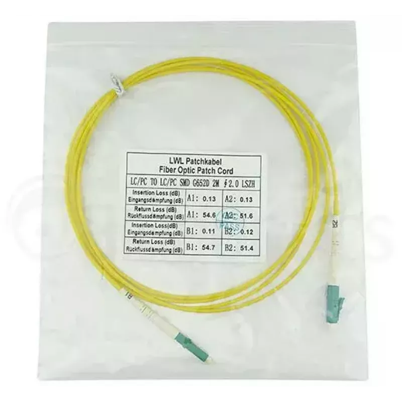 BlueOptics SFP2121BU2MM InfiniBand kabel światłowodowy 2 m LC żółty