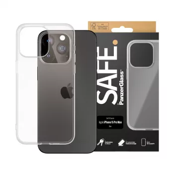 PanzerGlass SAFE. by ® Etui TPU przezroczyste iPhone 15 Pro Max