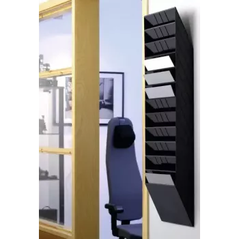 Stojak na literaturę Durable FLEXIBOXX 12 półek Czarny