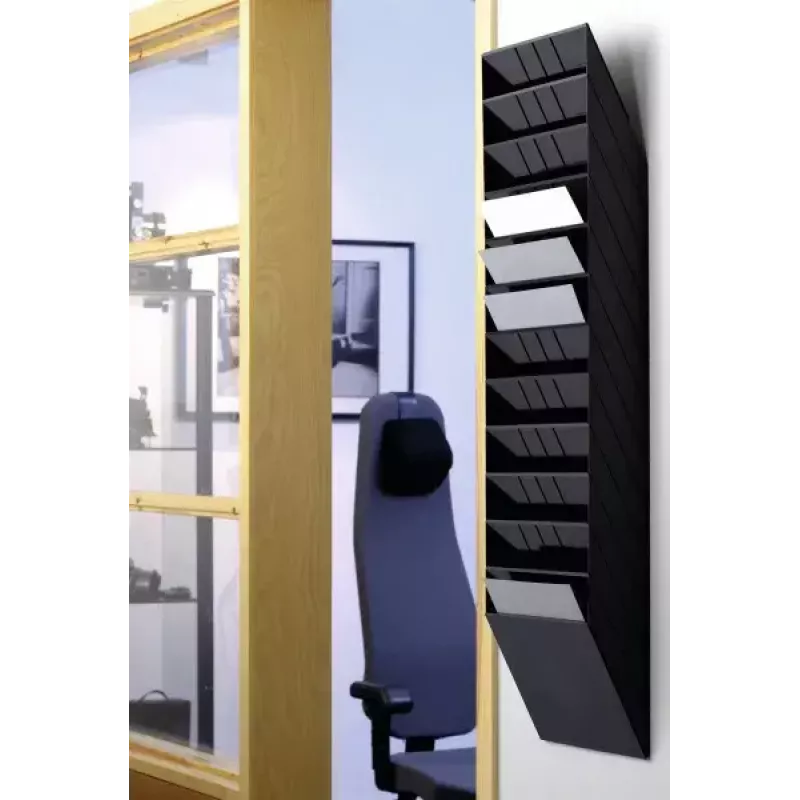 Stojak na literaturę Durable FLEXIBOXX 12 półek Czarny