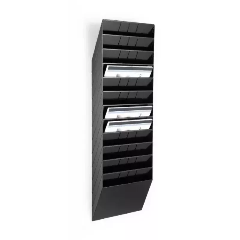 Stojak na literaturę Durable FLEXIBOXX 12 półek Czarny