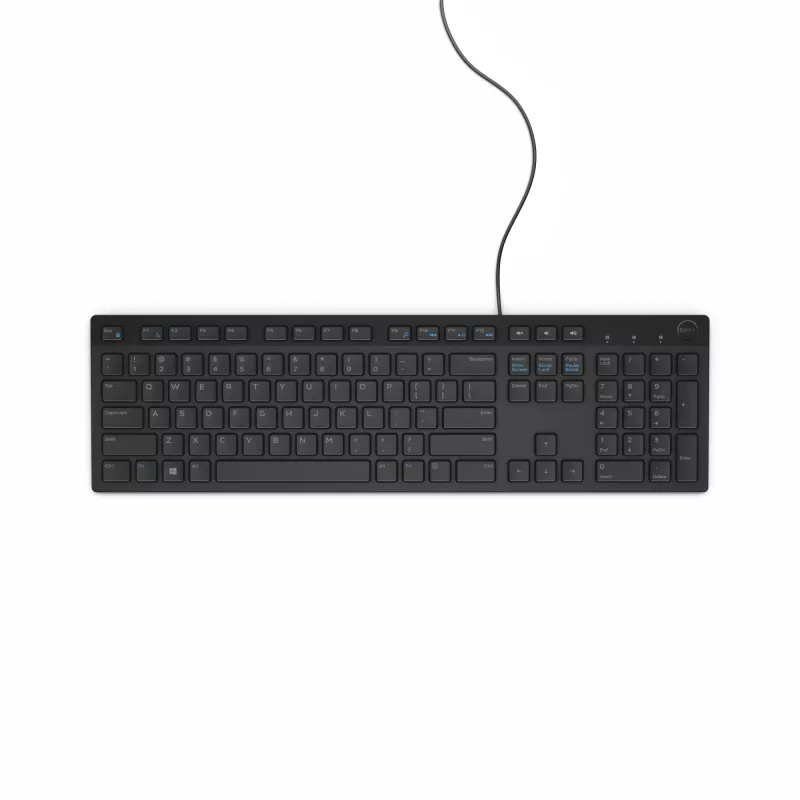 DELL Wired klawiatura - KB216 - UK (QWERTY) - Czarny - (RTL BOX)