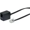Kabel sieciowy Schwaiger 10m RJ-11 - RJ-11 Czarny