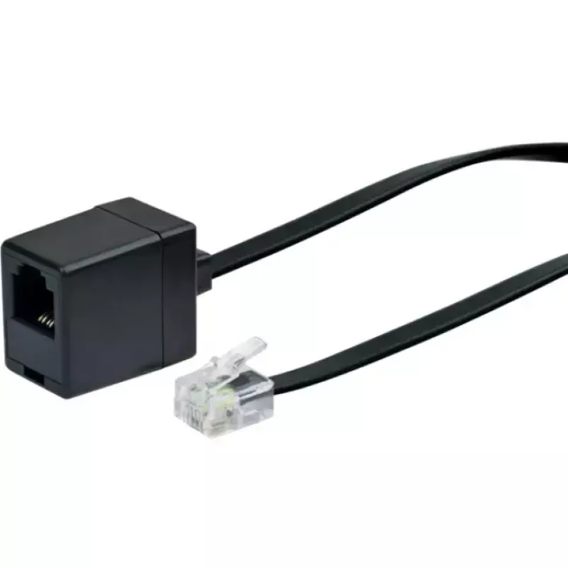 Kabel sieciowy Schwaiger 10m RJ-11 - RJ-11 Czarny