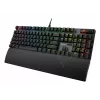 Mechaniczna klawiatura gamingowa ASUS ROG Strix Scope II X — Pełnowymiarowa, USB, RGB, układ szwajcarski, czarna