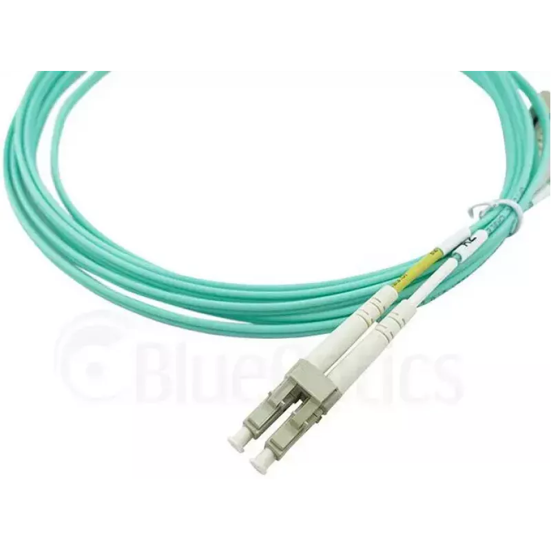Kabel światłowodowy BlueOptics AJ833A 0.5 m LC OM3 Aqua