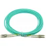 Kabel światłowodowy BlueOptics AJ833A 0.5 m LC OM3 Aqua