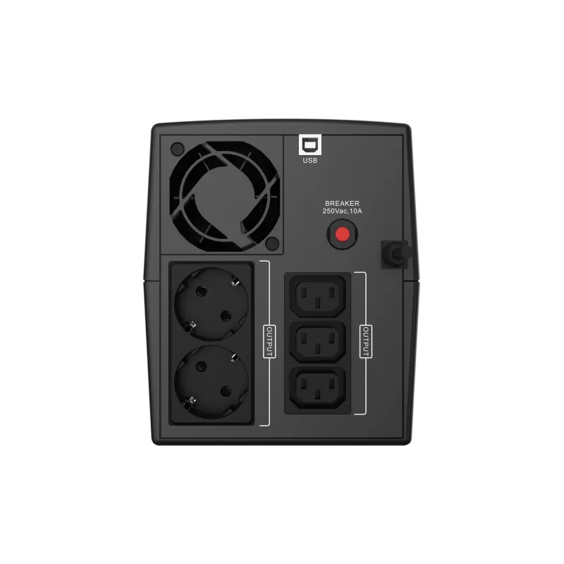 Conceptronic ZEUS 2200VA 1320W UPS, IEC + gniazdo schuko, Line-Interactive, 2.2 kVA, 1320 W, 220 V, 240 V, 220 V