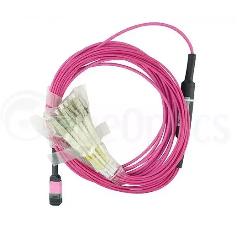 BlueOptics CBL-MPO12-4LC-OM4-3M-BO InfiniBand światłowodowy kabel 4x LC MPO 3m