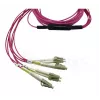 BlueOptics CBL-MPO12-4LC-OM4-3M-BO InfiniBand światłowodowy kabel 4x LC MPO 3m