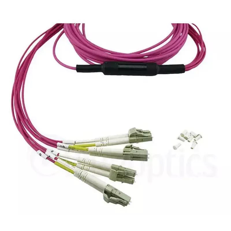 BlueOptics CBL-MPO12-4LC-OM4-3M-BO InfiniBand światłowodowy kabel 4x LC MPO 3m