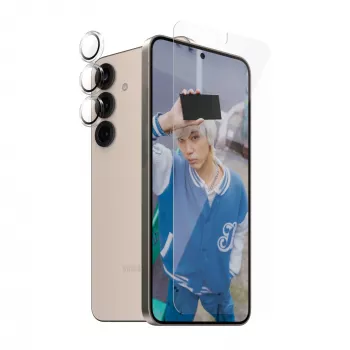 PanzerGlass zestaw ochronny 2 w 1 Samsung Galaxy S25+ odporny na zarysowania i wstrząsy