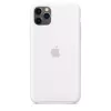 Etui silikonowe do Apple iPhone 11 Pro Max — silikon, białe, pasuje do 6,5 cala