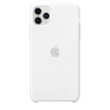 Etui silikonowe do Apple iPhone 11 Pro Max — silikon, białe, pasuje do 6,5 cala