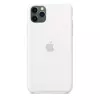 Etui silikonowe do Apple iPhone 11 Pro Max — silikon, białe, pasuje do 6,5 cala
