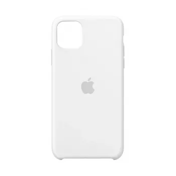 Etui silikonowe do Apple iPhone 11 Pro Max — silikon, białe, pasuje do 6,5 cala