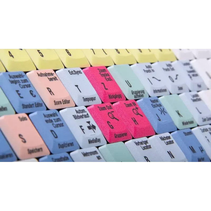 klawiatura Logickeyboard LKB-CBASE-AJPU-DE Office USB QWERTZ German Multicolour