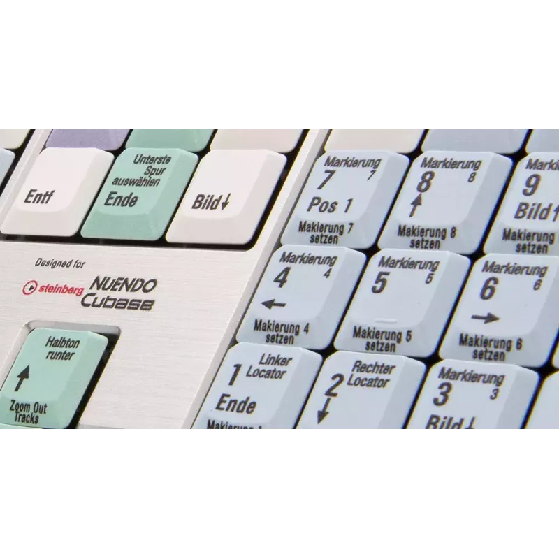 klawiatura Logickeyboard LKB-CBASE-AJPU-DE Office USB QWERTZ German Multicolour