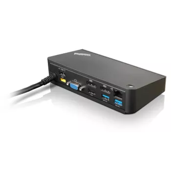 Lenovo 40A40090DK stacja dokująca/replikator portów do laptopa przewodowa USB 3.2 Gen 1 (3.1 Gen 1) Typ-A Czarna