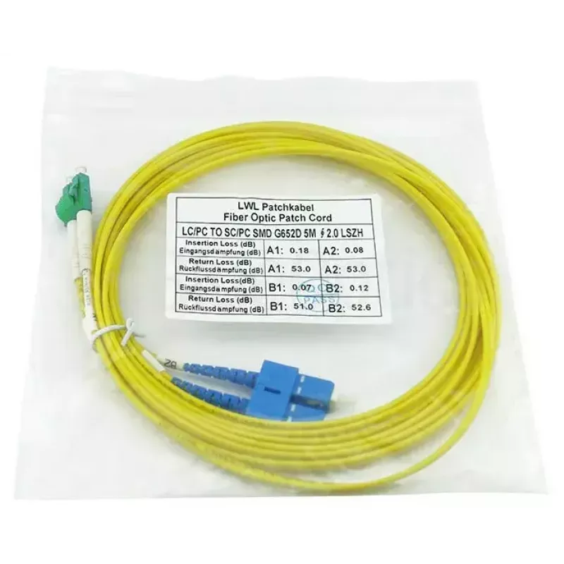 BlueOptics SFP3132BU2MX InfiniBand kabel światłowodowy 2 m LC SC Żółty