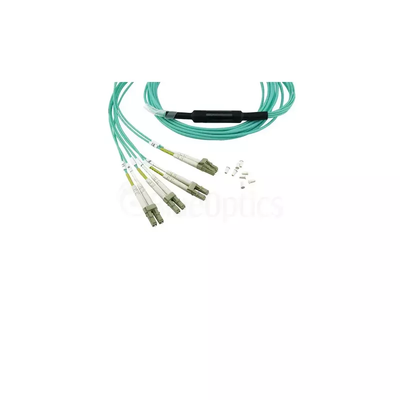 Kabel światłowodowy InfiniBand BlueOptics CBL-MTP12-4LC-OM3-1M-BO MTP 4x LC/LC Aqua 1m