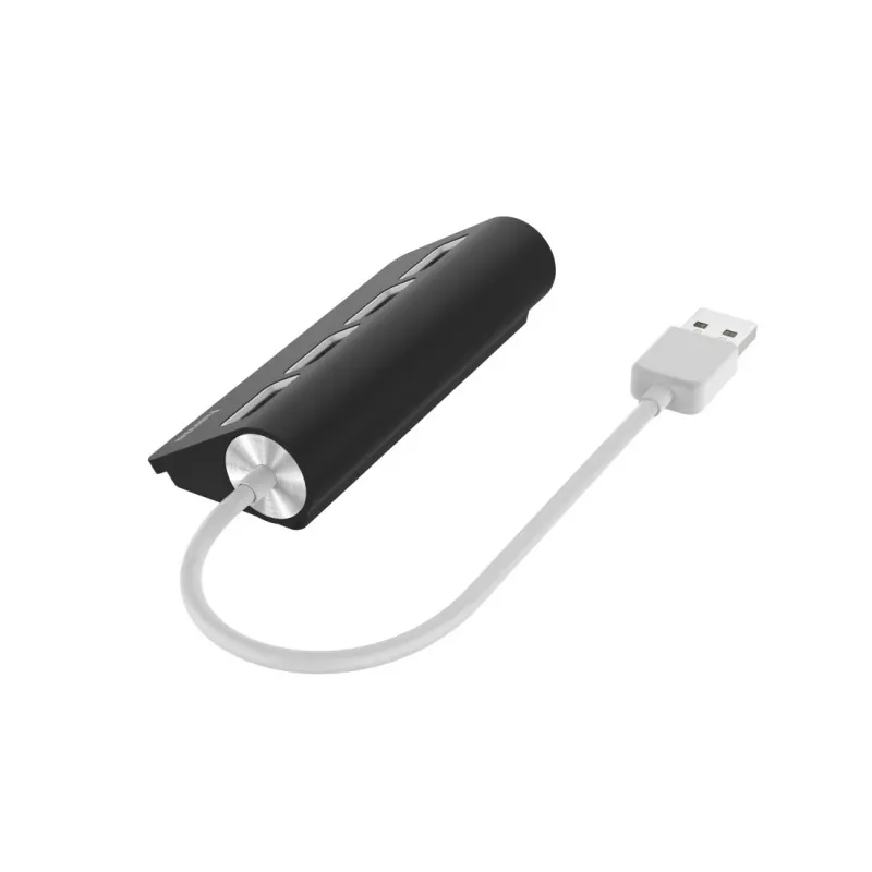 Hama Hub USB, 4 porty, USB 2.0, 480 Mbit/s, czarny