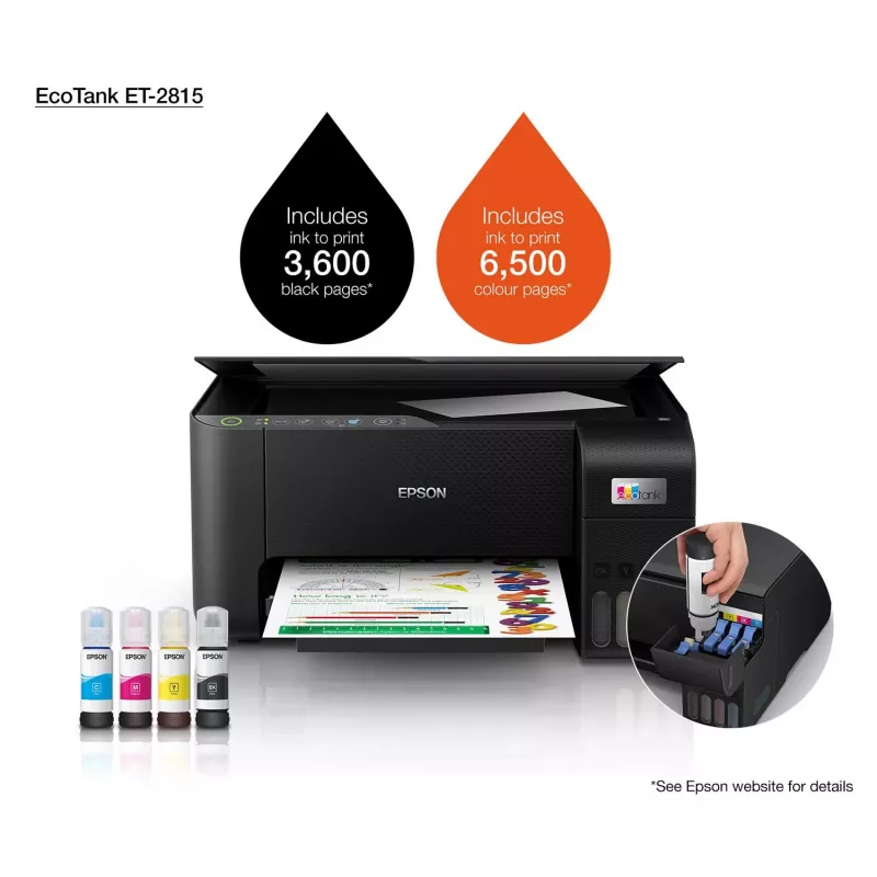 Drukarka wielofunkcyjna Epson EcoTank ET-2815 atramentowa, druk w kolorze