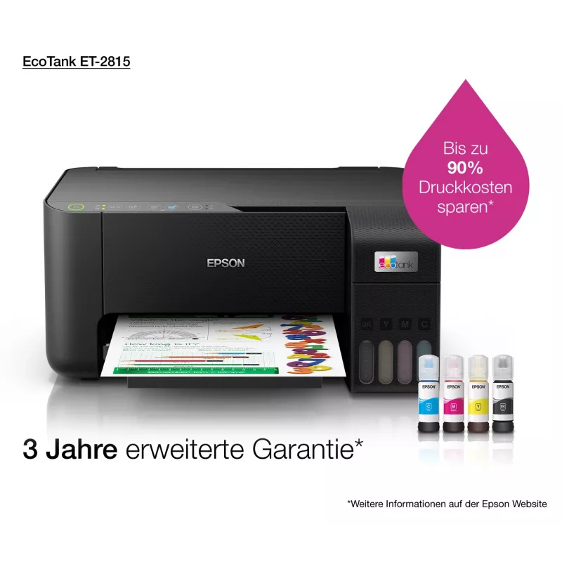 Drukarka wielofunkcyjna Epson EcoTank ET-2815 atramentowa, druk w kolorze