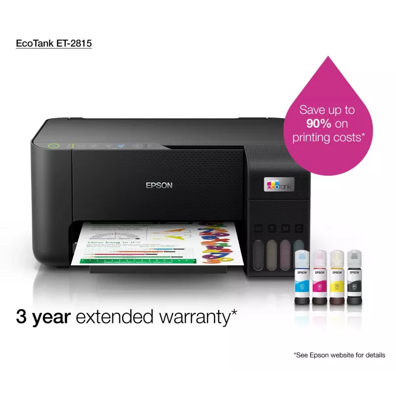 Drukarka wielofunkcyjna Epson EcoTank ET-2815 atramentowa, druk w kolorze
