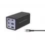 Conceptronic 6-Port 200W GaN USB PD Charger z kablem ładującym USB-C, USB-C x 4, USB-A x 2, QC 3.0, PD 3.1, PPS
