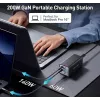 Conceptronic 6-Port 200W GaN USB PD Charger z kablem ładującym USB-C, USB-C x 4, USB-A x 2, QC 3.0, PD 3.1, PPS