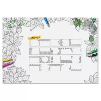 Podkładka na biurko Sigel HO580, powierzchnia papierowa, czarno-biała, 595×410 mm, 3 mm