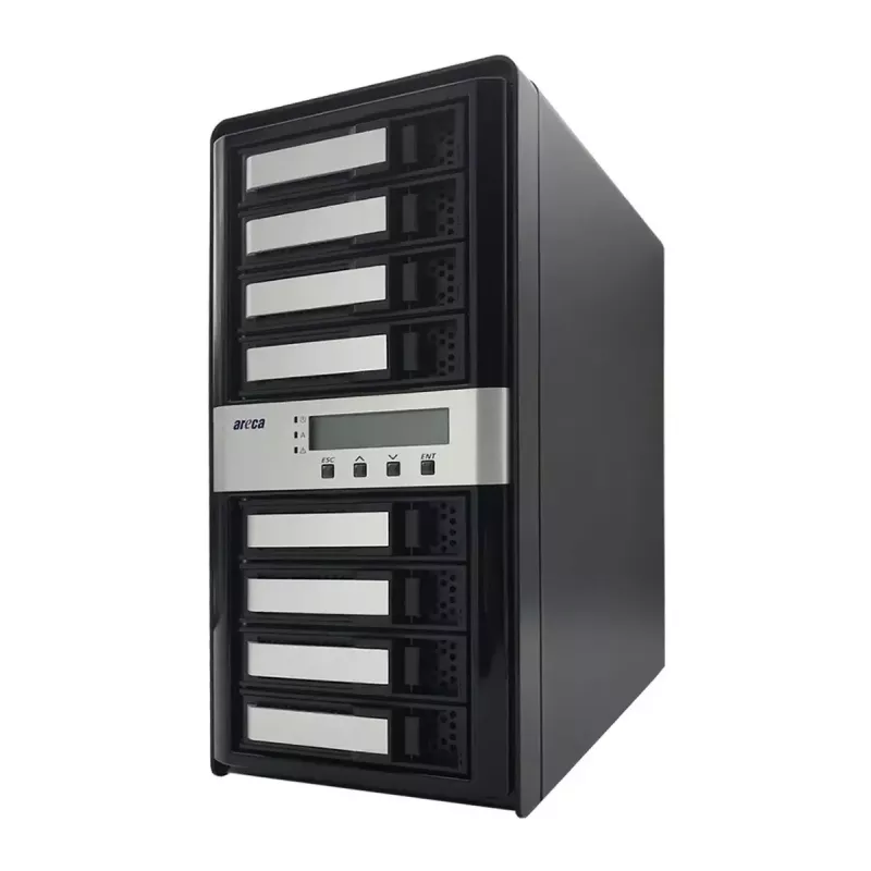 Tower NAS Areca ARC-8050T3U-8 Serwer pamięci masowej ROC 2 GB DDR3 Czarny