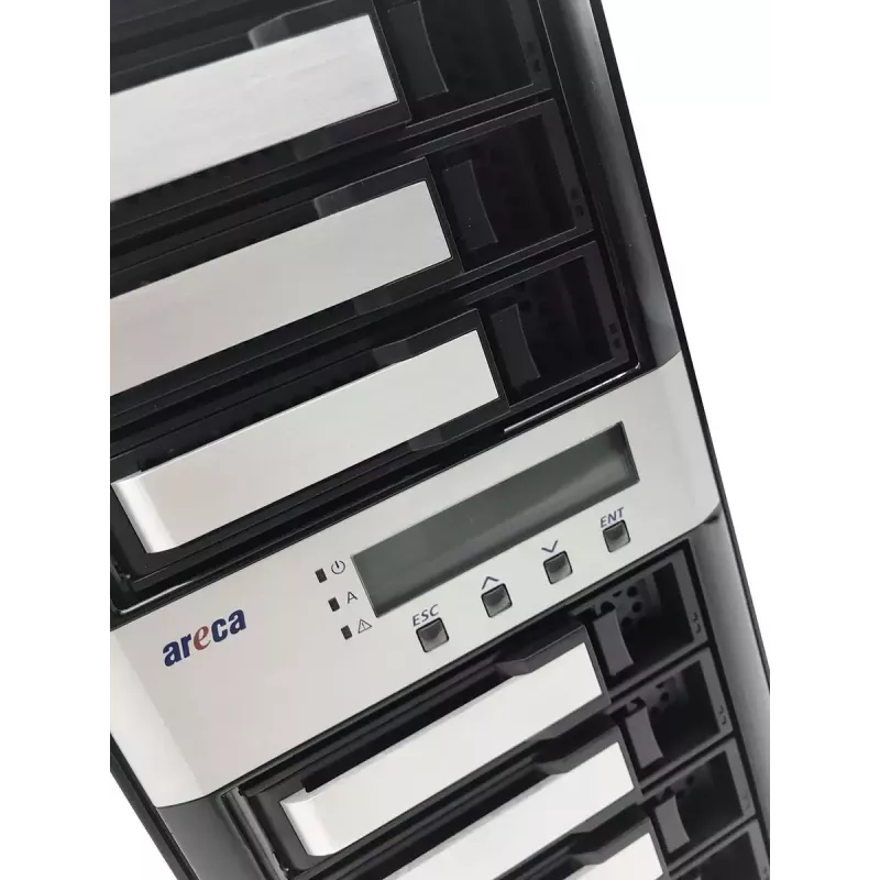 Tower NAS Areca ARC-8050T3U-8 Serwer pamięci masowej ROC 2 GB DDR3 Czarny